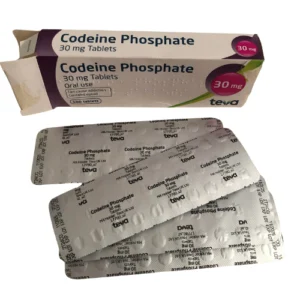 Codeine Phosphate 30mg, opioid pain reliever, packaged for patient use